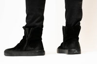 Zorra Stereo Boot, LAB309 boots, suede boots for men, double side zip boots 